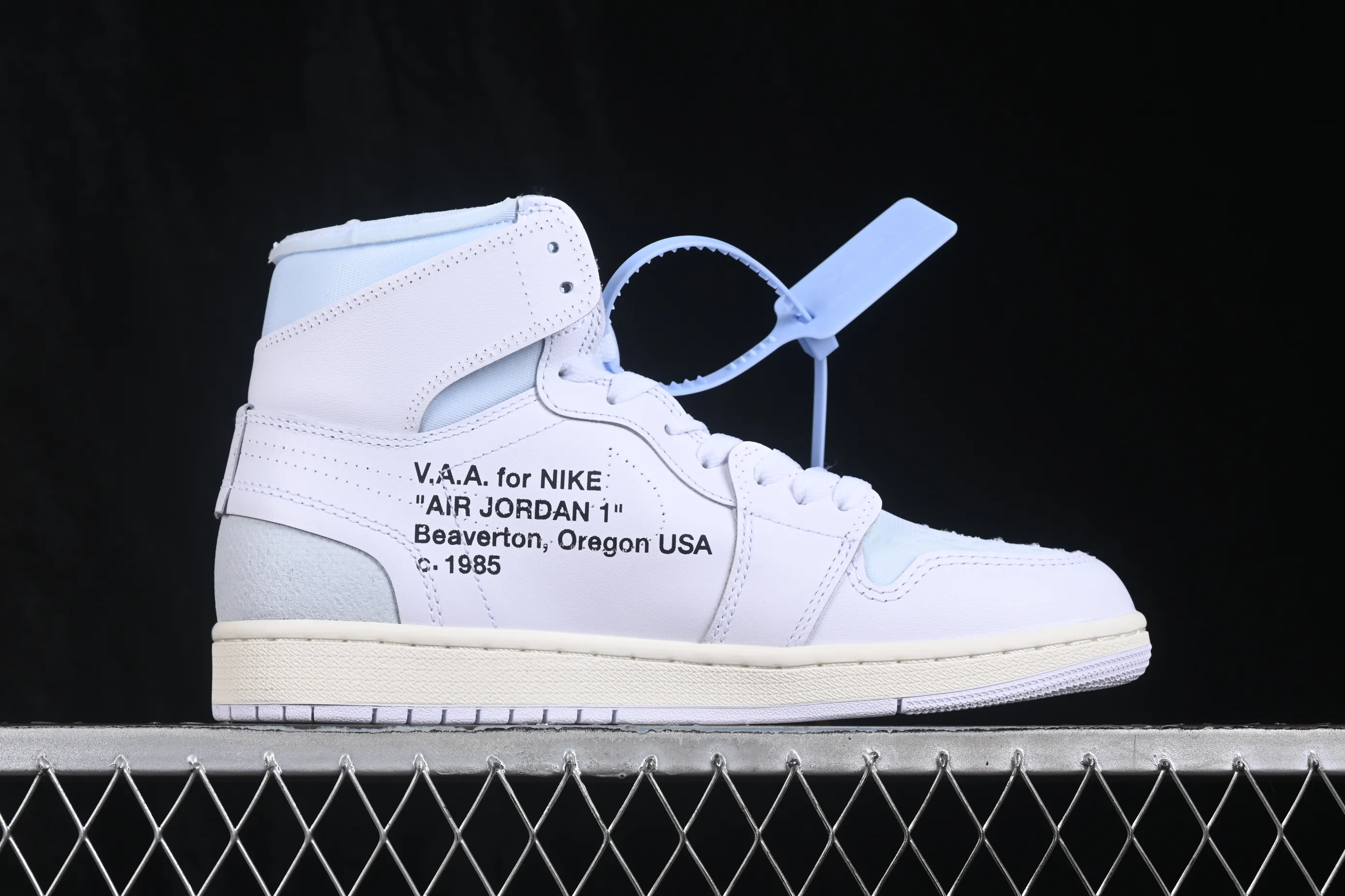 All categories Air Jordan Jordan series basketball shoes Air Jordan 1 High Off White x Air Jordan OW AJ1 Joe 1 joint white high-top basketball shoes AA3834-100
